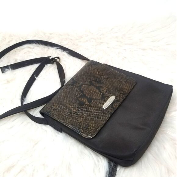 HILLARD and HANSON FAUX SNAKESKIN CROSSBODY - Picture 1 of 16